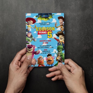 Toy Story Digital Invitation, Toy Story Birthday Party, Kids Digital invitation, Kids Birthday Party, Instant Download