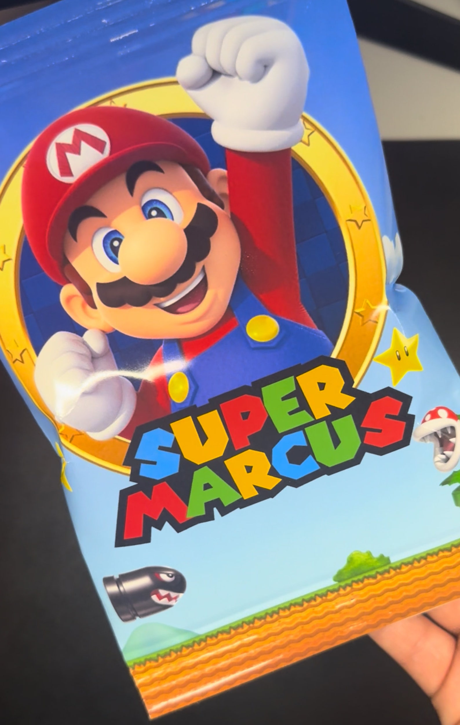Editable Super Mario Kids Party Chip Bag, Template Printable, Kids ...