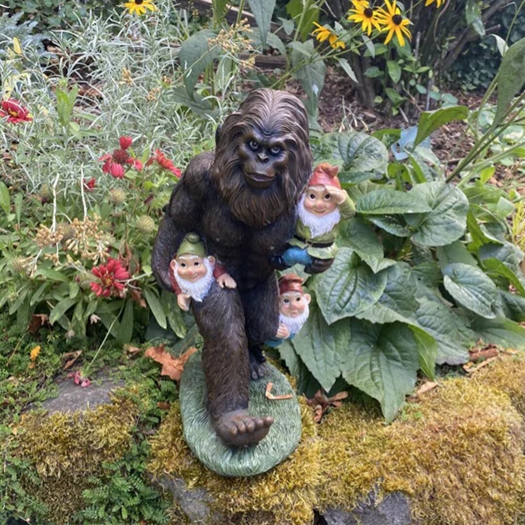 16 In. H the Garden Gnomes Bigfoot Statue Bigfoot Bigfoot Etsy
