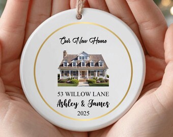 Personalized New Home Photo Ornament Custom Address Housewarming Keepsake
