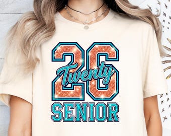 Twenty 26 Senior Shirt Class of 2026 Graduation Tee Grad Party T-Shirt