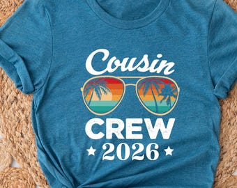 Cousin Crew Matching T-Shirt: Family Vacation Group Outfit
