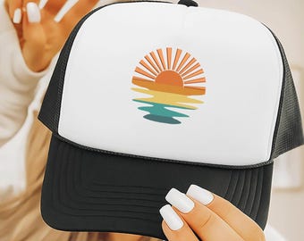 Sunset Sunrise Beach Hat Summer Vacation Sun Cap
