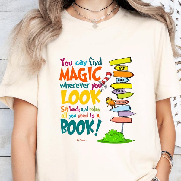 Dr. Seuss Cat in the Hat Shirt: Teacher & Kids Reading Day Tee