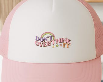 Funny Overthinking Baseball Cap: Minimalist Unisex Hat