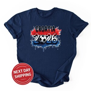 Croatia Soccer Jersey World Cup 2026 Croatian Football Supporter T-Shirt Hrvatska Flag Shirt bild 8