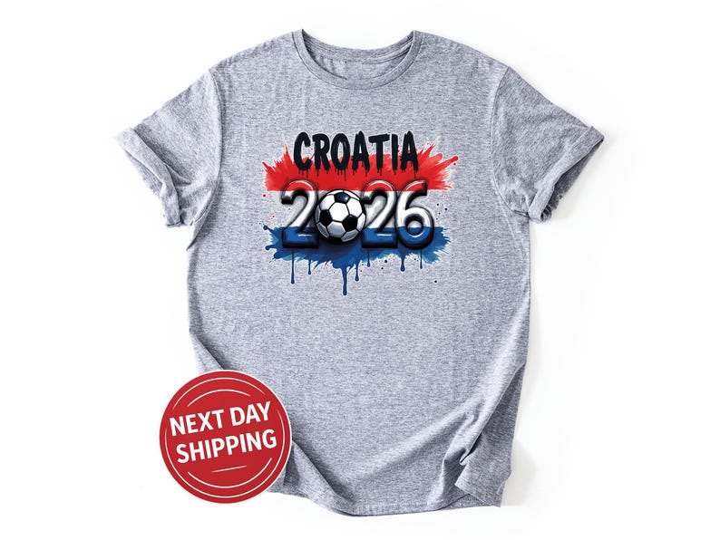 Croatia Soccer Jersey World Cup 2026 Croatian Football Supporter T-Shirt Hrvatska Flag Shirt bild 3