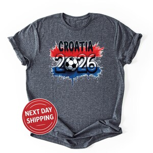 Croatia Soccer Jersey World Cup 2026 Croatian Football Supporter T-Shirt Hrvatska Flag Shirt bild 9