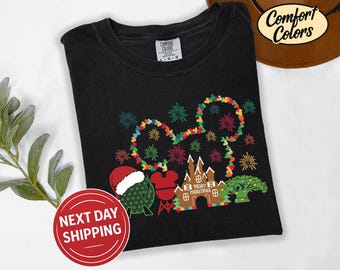 Disney Christmas Gingerbread Castle Shirt, Family Holiday Tee