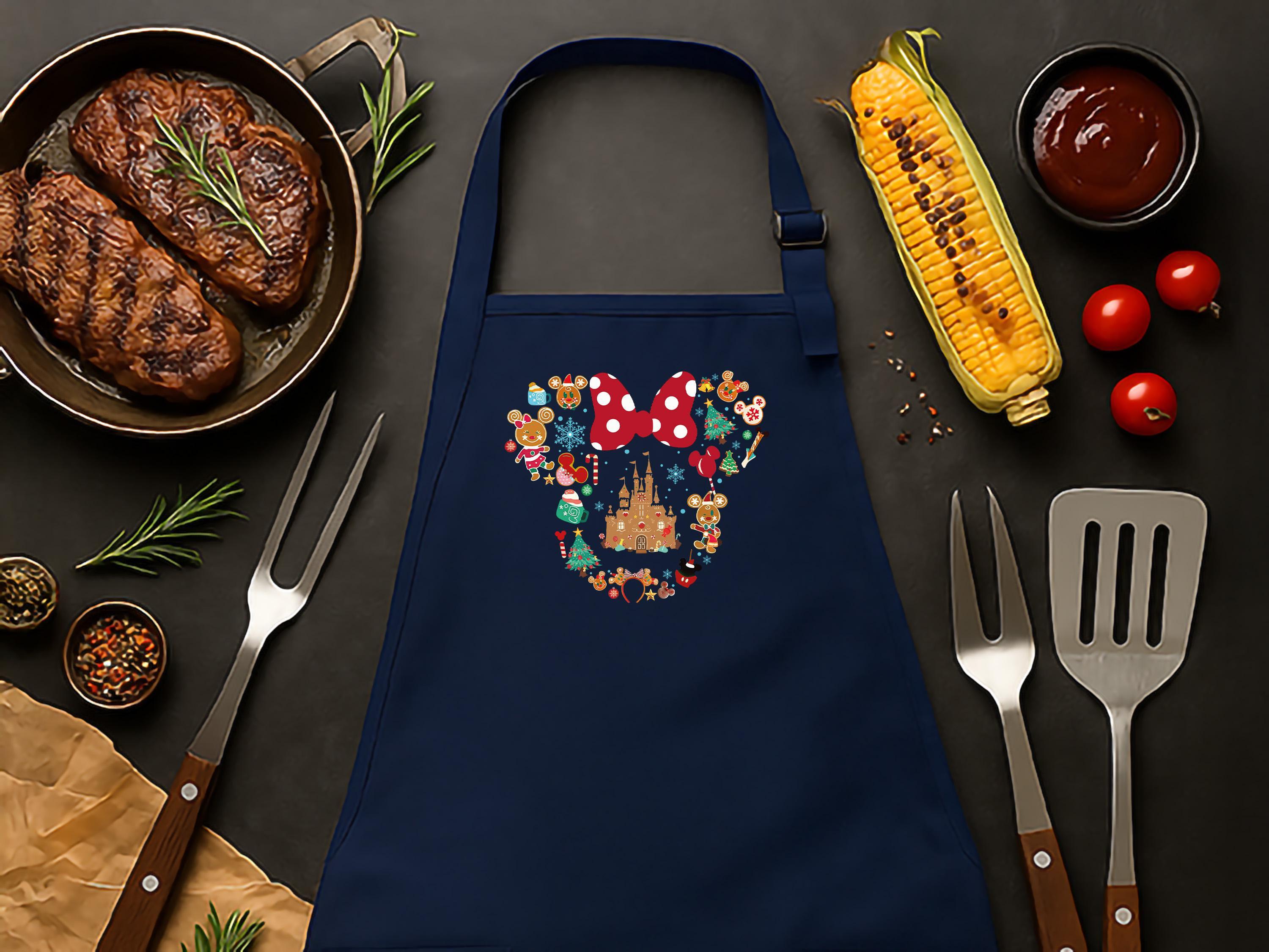 Castle Apron Christmas Disney Castle Apron, Holiday Chef Gift - Etsy