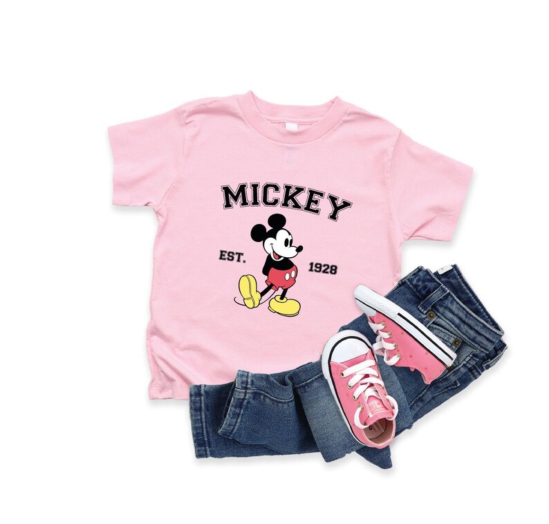 Camiseta vintage de Mickey Mouse de Disney Family Retro imagen 4