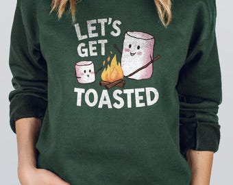 Lets Get Toasted Camping Shirt: Funny Camper Gift
