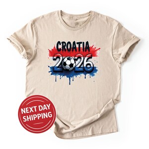 Croatia Soccer Jersey World Cup 2026 Croatian Football Supporter T-Shirt Hrvatska Flag Shirt bild 7