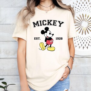 Camiseta vintage de Mickey Mouse de Disney Family Retro imagen 3