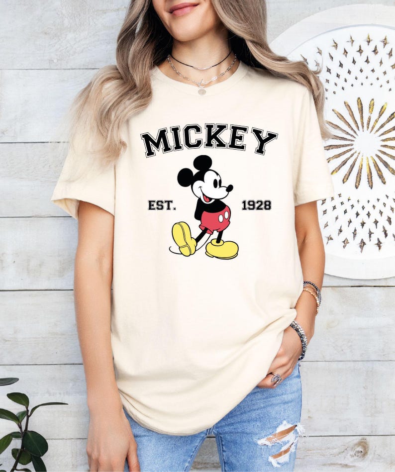 Camiseta vintage de Mickey Mouse de Disney Family Retro imagen 3