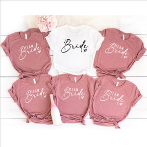 Team Bride Shirts: Bachelorette Party Cotton Blend T-Shirts
