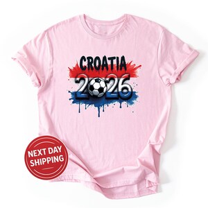 Croatia Soccer Jersey World Cup 2026 Croatian Football Supporter T-Shirt Hrvatska Flag Shirt bild 10