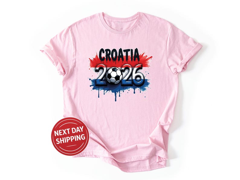 Croatia Soccer Jersey World Cup 2026 Croatian Football Supporter T-Shirt Hrvatska Flag Shirt bild 10