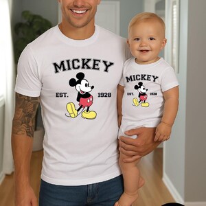 Camiseta vintage de Mickey Mouse de Disney Family Retro imagen 5