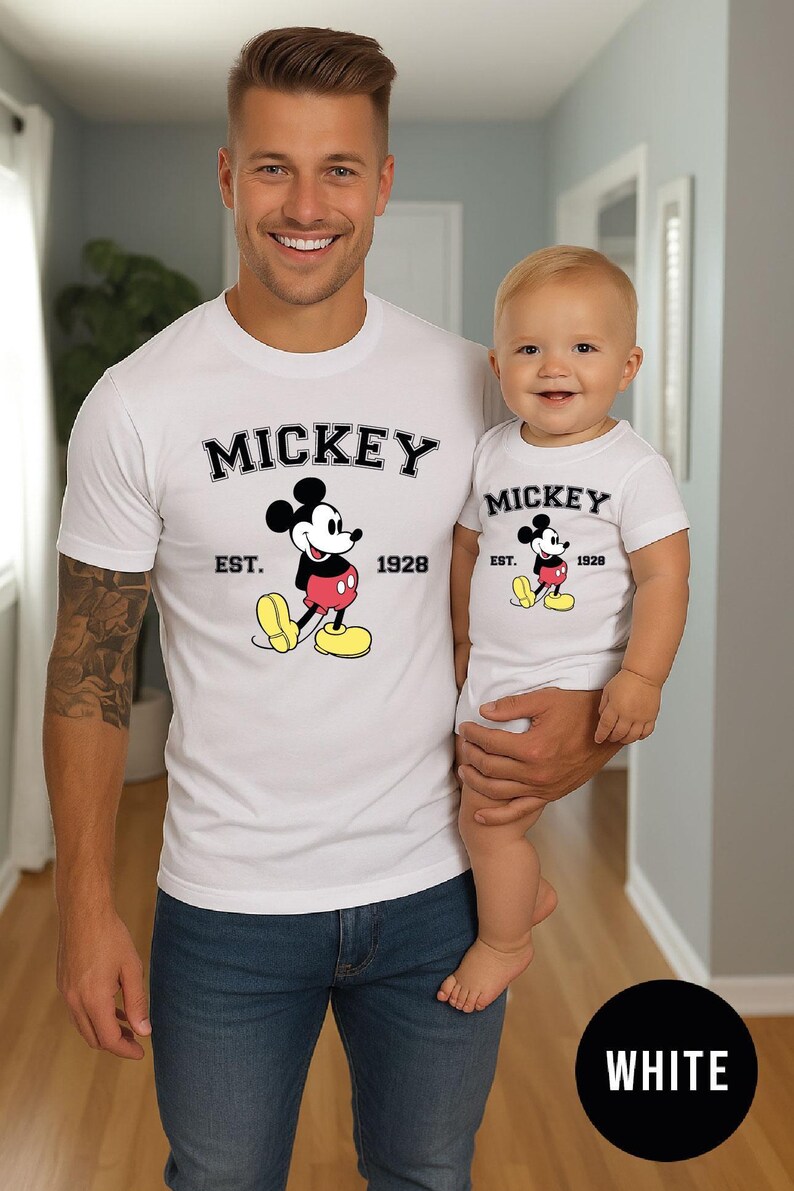 Camiseta vintage de Mickey Mouse de Disney Family Retro imagen 5