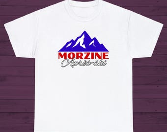 Morzine Après-Ski Retro T-Shirt im Vintage-Stil für Skifahrer und Snowboarder