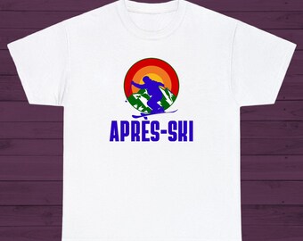 Apres Ski Sun T-Shirt Stilvolles, mutiges Ski Shirt für Skifahrer und Snowboarder