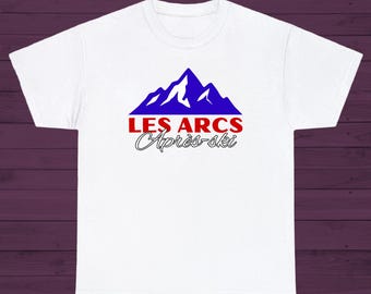 Les Arcs Après-Ski Retro T-Shirt im Vintage-Stil für Skifahrer und Snowboardfahrer