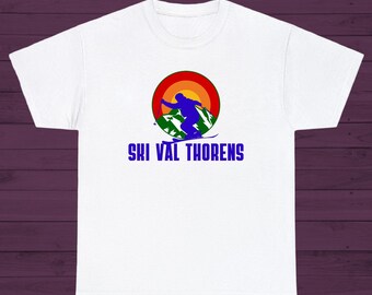Ski Val Thorens T-Shirt Stilvolles, auffälliges Ski Shirt für Skifahrer und Snowboarder