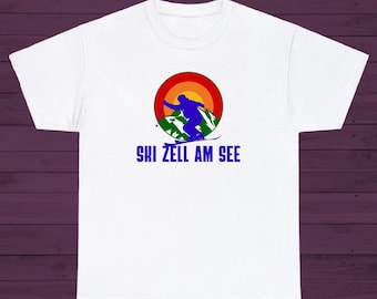 Ski Zell Am See T-Shirt Stilvolles, auffälliges Ski Shirt für Skifahrer und Snowboarder