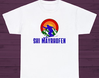 Ski Mayrhofen T-Shirt Stylisches Ski Shirt für Skifahrer und Snowboarder