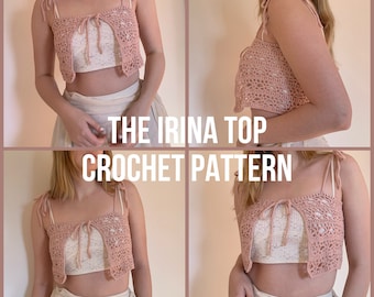 IRINA Top Pattern | PDF crochet pattern | Beginner | Made-to-measure
