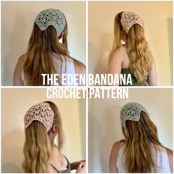 EDEN Bandana Pattern | PDF crochet pattern | Beginner |