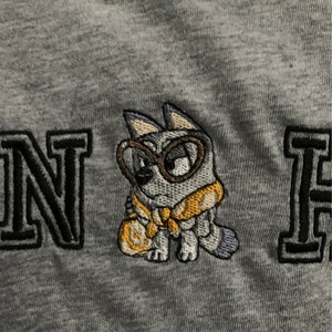 Grouchy Granny Muffin - Blue Dog Embroidered sweater (XS-3XL)