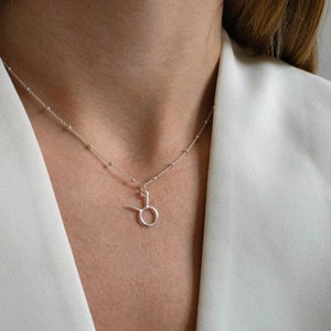 Dainty 925 Sterling Silver Taurus Necklace: Horoscope Pendant