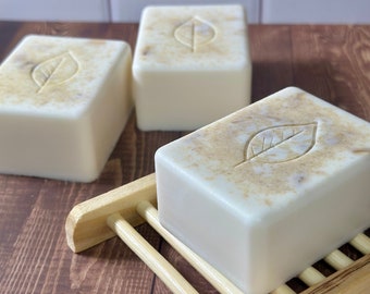 Baby Buttermilk Oatmeal Soap|  Natural Calendula, Chamomile & Oatmeal Soap Bar Fragrance Free Gentle Soap
