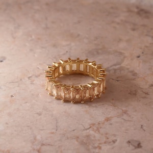 Champagne Baguette Eternity Band (Cubic Zirconia)