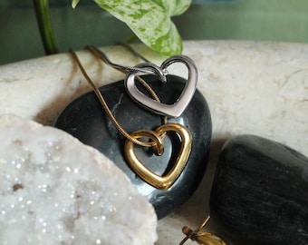 Modern Twisted Heart Necklace