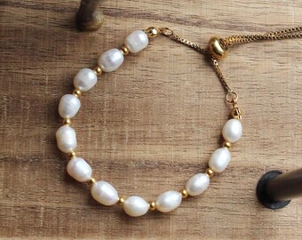 Freshwater Pearl Bracelet (Adjustable)