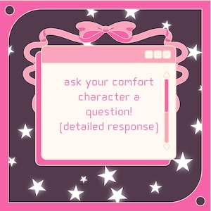 ¡Hazle una pregunta a tu personaje de confort! // respuesta detallada