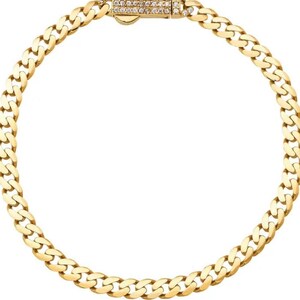 14K Solid Gold Monaco Chain Bracelet 4mm - 7 inch - Chains