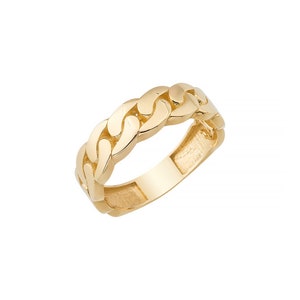 14K Solid Gold Miami Cuban Ring image 3