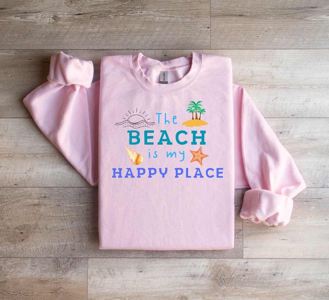 Beach Print Pattern Women's Sweatshirt
