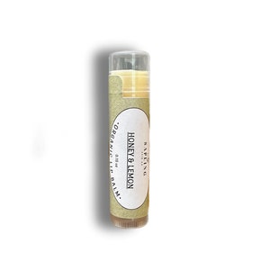 Organic Beeswax Lip Balm - Honey Lemon