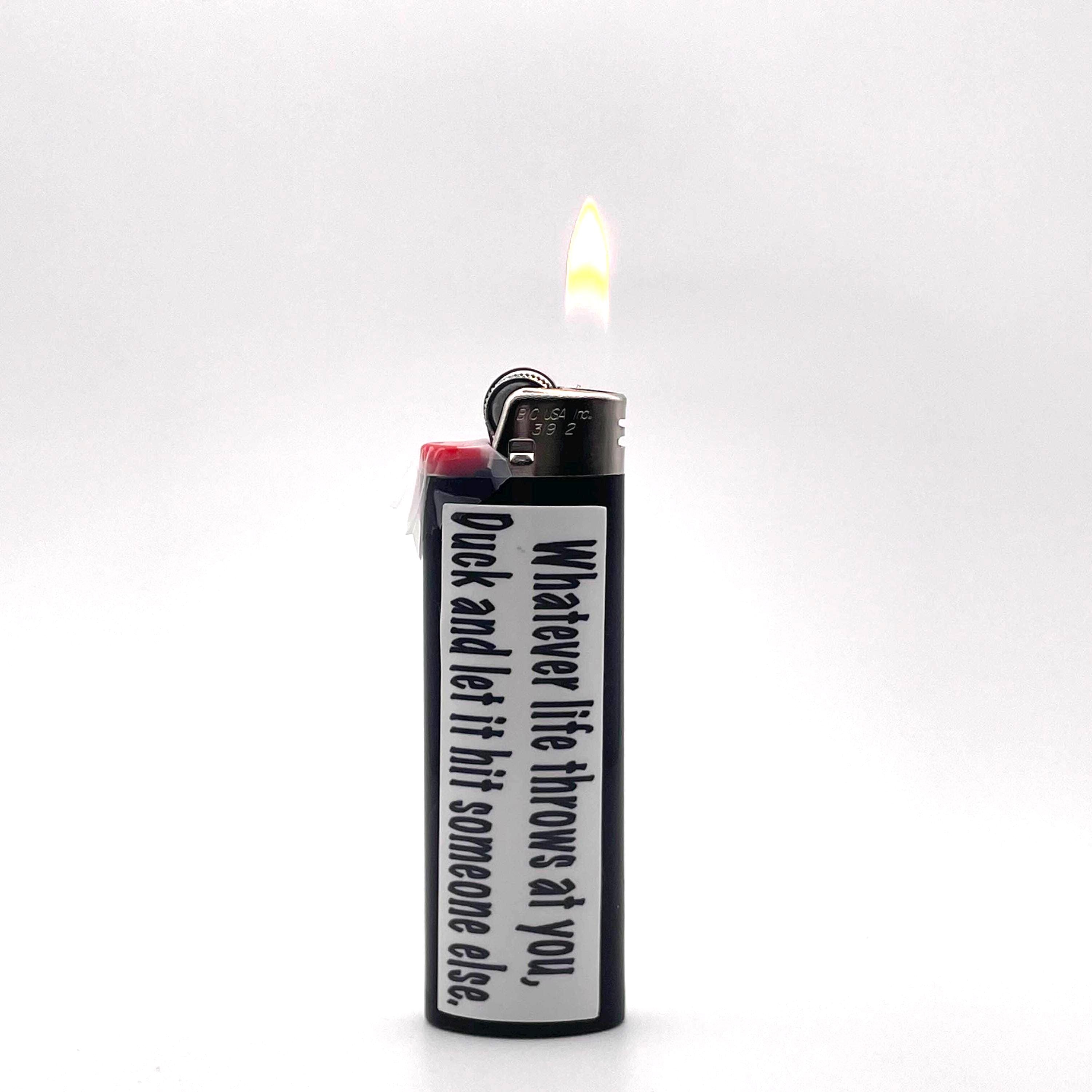 cigarette lighter dad joke Funny Quote Lighter