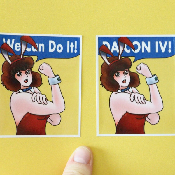 We Can Do It - Daicon IV - Original Art Stickers