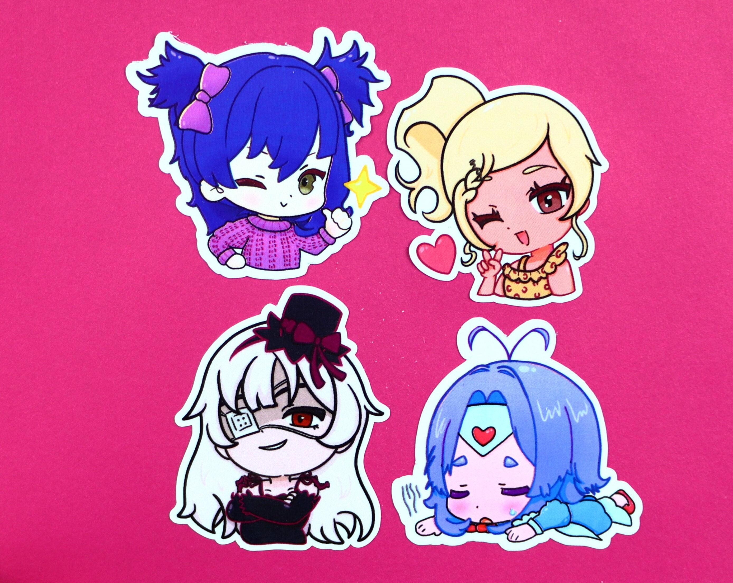 Pink B*tch Club - Chibi Stickers - Etsy