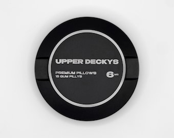 UPPER DECKYS: Metal Snus Can for Zyn, Velo, Rogue, or Lucy Pouches, Snus Holder, Snus Container, Gifts for Zyn User, Gifts for Him