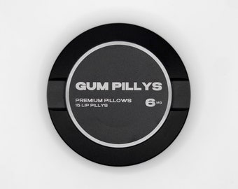 GUM PILLYS: Metal Snus Can for Zyn, Velo, Rogue, or Lucy Pouches, Snus Holder, Snus Container, Gifts for Zyn User, Gifts for Him