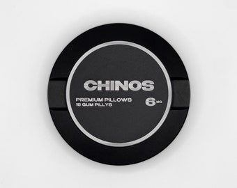 CHINOS: Metal Snus Can for Zyn, Velo, Rogue, or Lucy Pouches, Snus Holder, Snus Container, Gifts for Zyn User, Gifts for Him