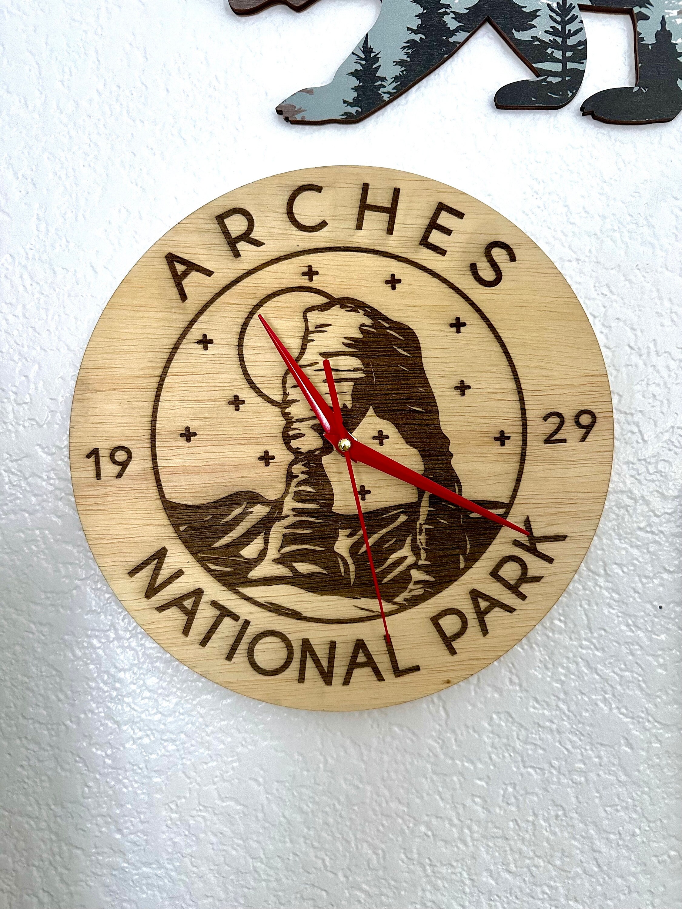 Nps Clock National Parks Wall Clocks-wood Handmade NPS Wall Clocks - Etsy